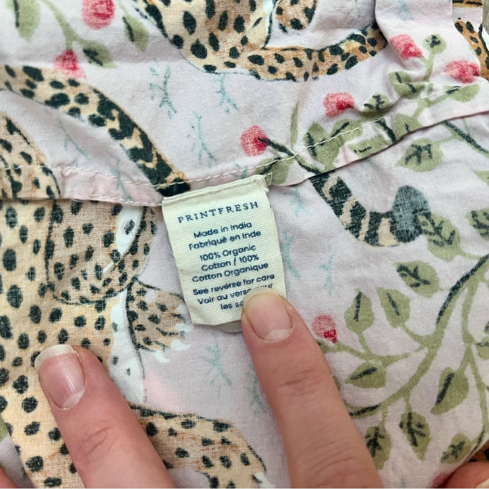 Printfresh Pink and Green Leopard Print Pajama Set - Picture 4 of 5